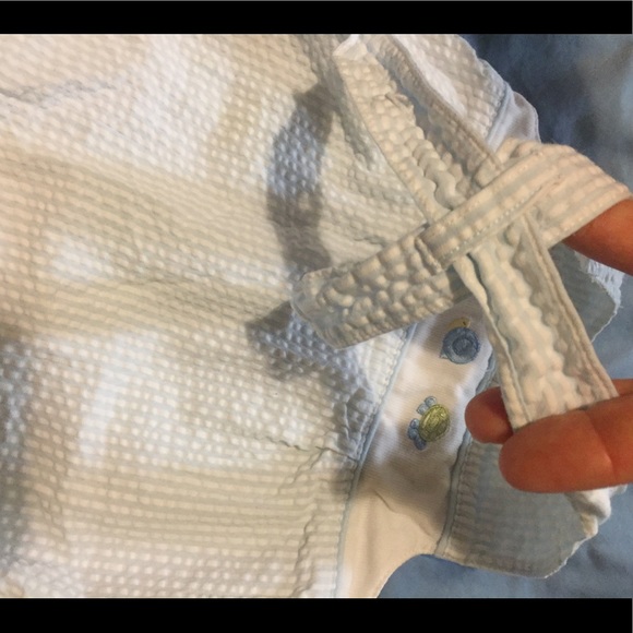 S🔴LD Seersucker Le Top: Bubble Romper - Picture 6 of 8